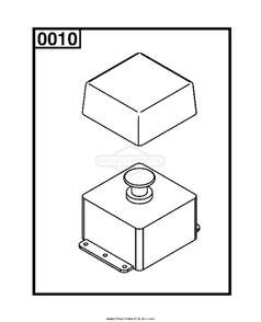 6361-00 - Estop Switch / Estop Switch Diagram and Parts List for 080023-02  Briggs and Stratton Generator